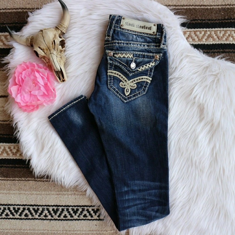 Rock Revival // Elaina Skinny Bling Jeans